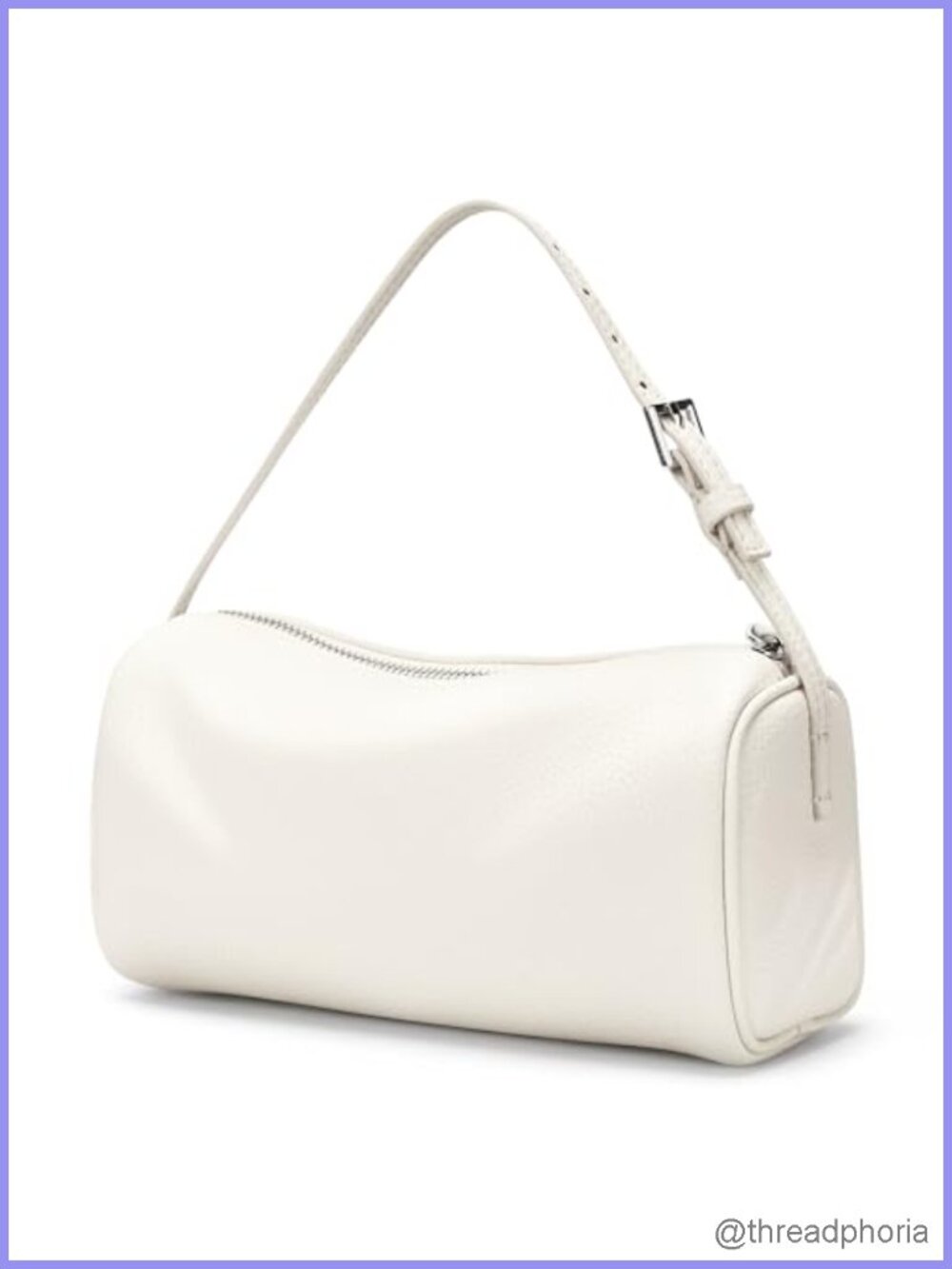 Vegan Leather Mini Hobo Purse Crossbody Barrel Bag with Adjustable Strap for